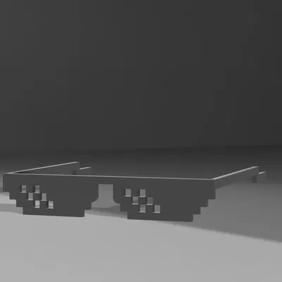 Mẫu in 3D mắt kính Thug Life phong cách Pixel cực chất