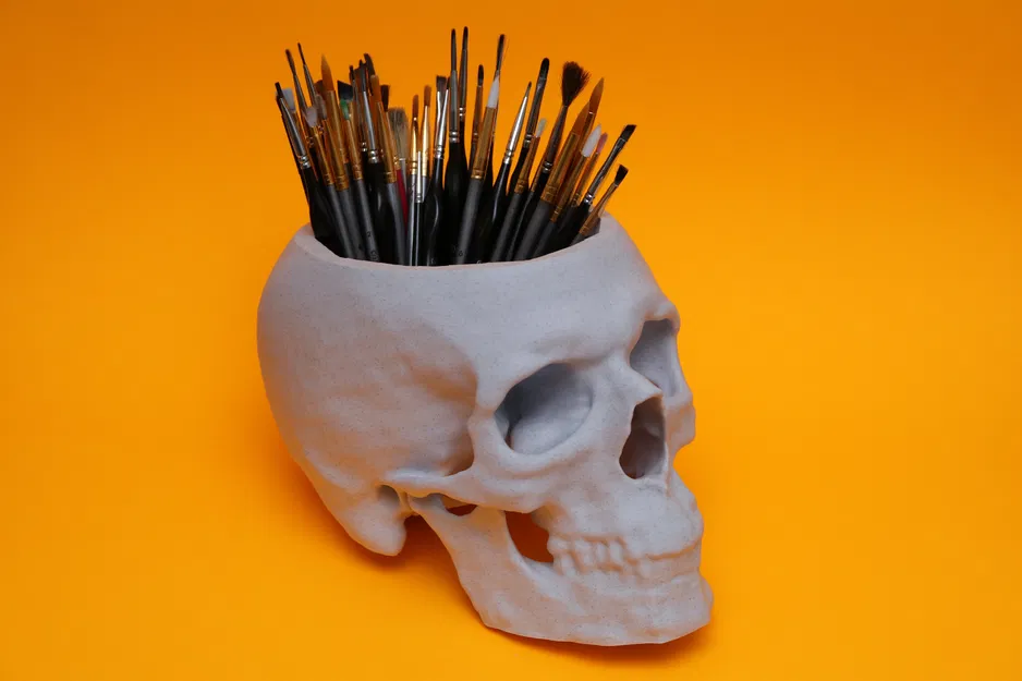 Chiếc bát hình hộp sọ (tạo từ dữ liệu chụp CT) - Image 1