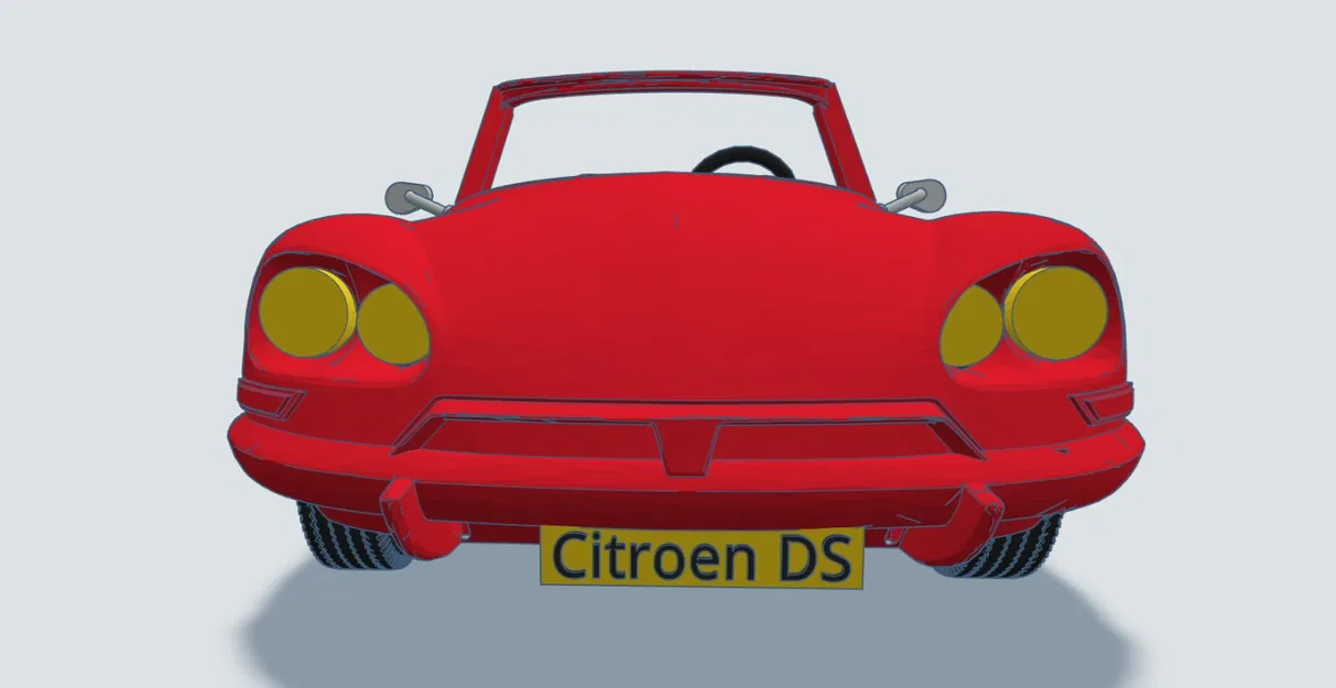 Mô hình in 3D xe cổ Citroen DS Cabrio 1954 - Image 20