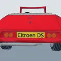 Mô hình in 3D xe cổ Citroen DS Cabrio 1954 - Thumbnail 21