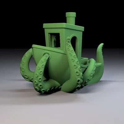 Mô hình OctoBenchy - Thuyền 3DBenchy kết hợp xúc tu bạch tuộc
