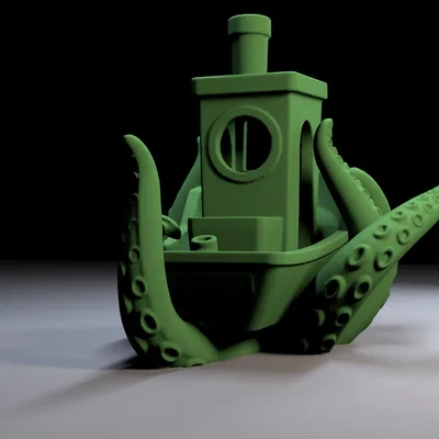 Mô hình OctoBenchy - Thuyền 3DBenchy kết hợp xúc tu bạch tuộc