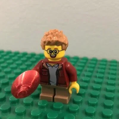 Mô hình quả bóng bầu dục (football) mini tương thích với LEGO