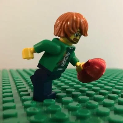 Mô hình quả bóng bầu dục (football) mini tương thích với LEGO