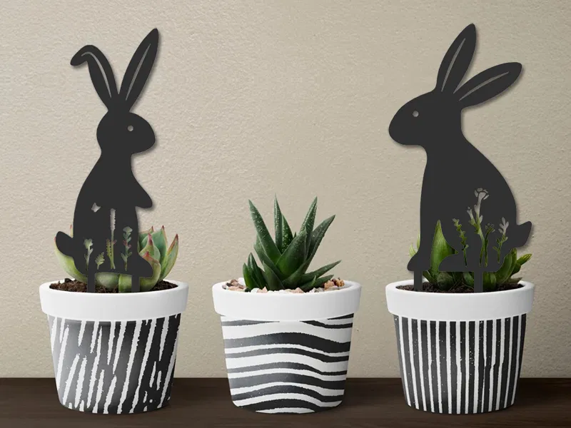 Cọc Cắm Vườn Hình Chú Thỏ Trang Trí Easter - Image 1