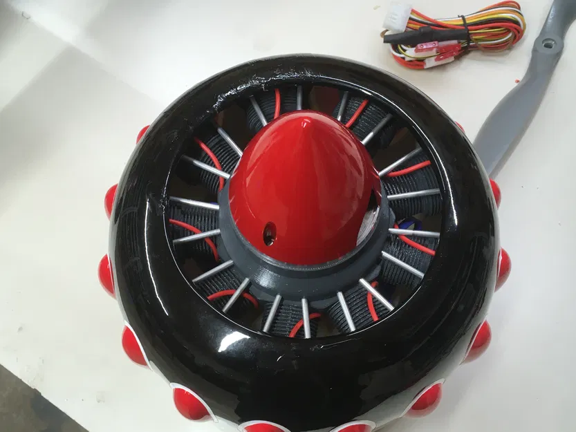 Mô hình động cơ Radial 9 xy-lanh giả lập cho máy bay tỉ lệ 1:5 - Image 5