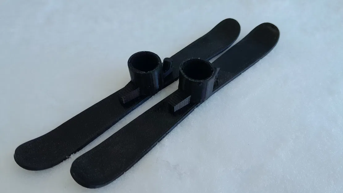 Bộ ván trượt tuyết mini cho ngón tay - Đồ chơi in 3D cực chất - Image 1