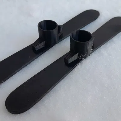 Bộ ván trượt tuyết mini cho ngón tay - Đồ chơi in 3D cực chất