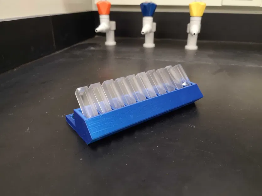 Giá đỡ và làm khô cuvette thí nghiệm (5x hoặc 10x) cho máy quang phổ - Image 1