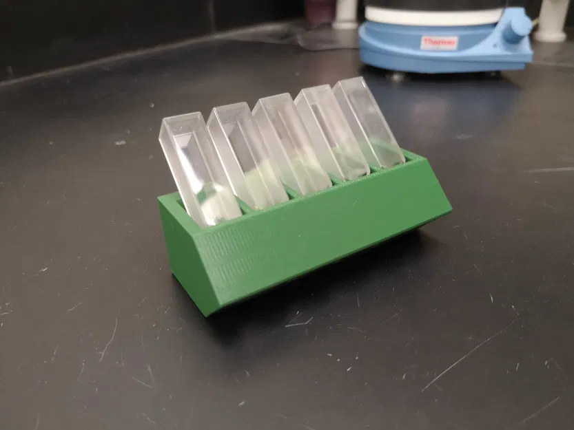 Giá đỡ và làm khô cuvette thí nghiệm (5x hoặc 10x) cho máy quang phổ - Image 2