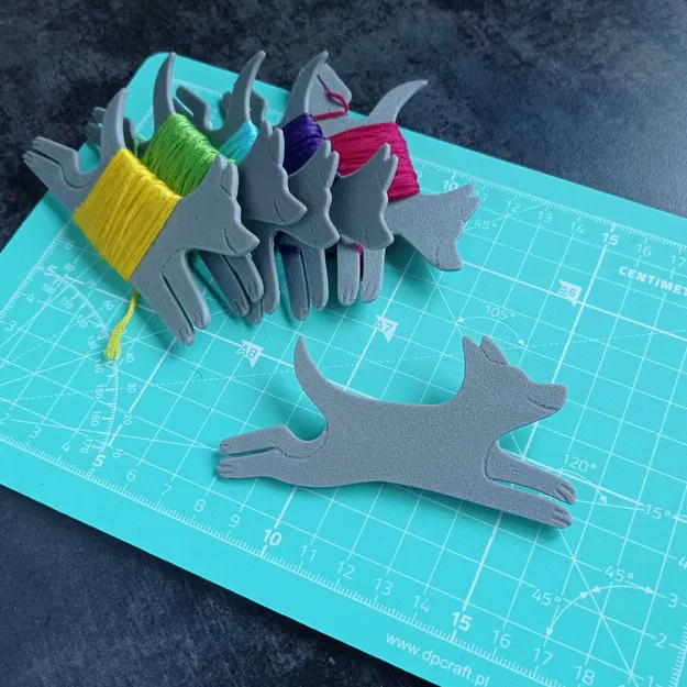 Cuộn quấn chỉ thêu hình cún con - Phụ kiện giữ chỉ - Image 1