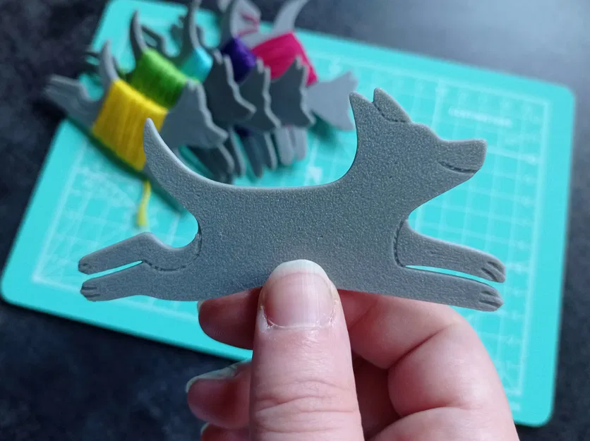 Cuộn quấn chỉ thêu hình cún con - Phụ kiện giữ chỉ - Image 2