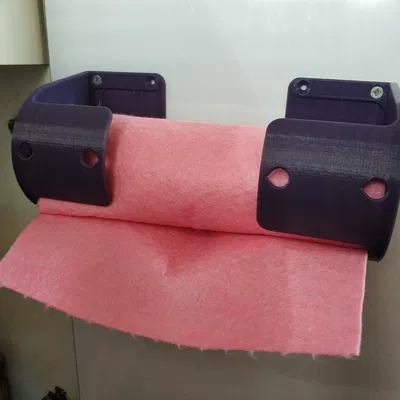 Giá treo túi rác và khăn giấy 3D đa năng cho tủ bếp