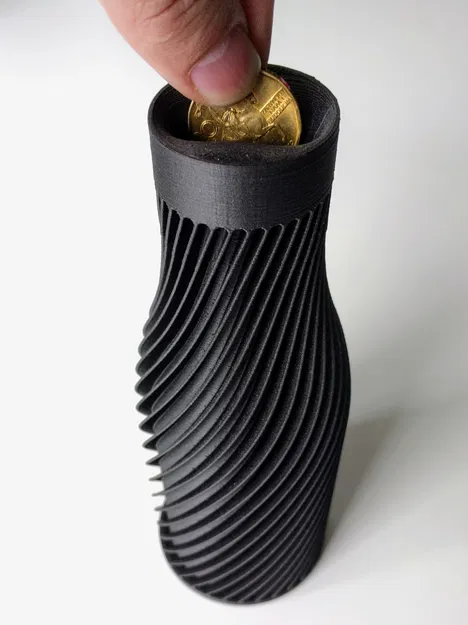 Ống heo tiết kiệm MONEY BOX 02 thiết kế gân xoắn độc đáo - Image 5