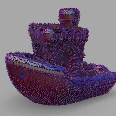 Mô hình 3D Benchy Fractal: Thử thách chi tiết ấn tượng