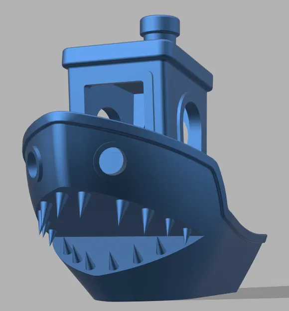 Mô hình 3D Shark-Benchy: Chiếc thuyền cá mập độc đáo cho máy in 3D - Image 1