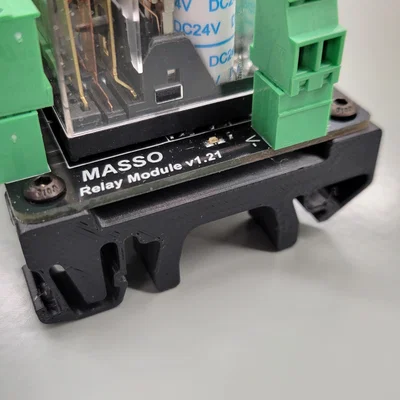 Ngàm kẹp thanh ray DIN cho Module Relay MASSO