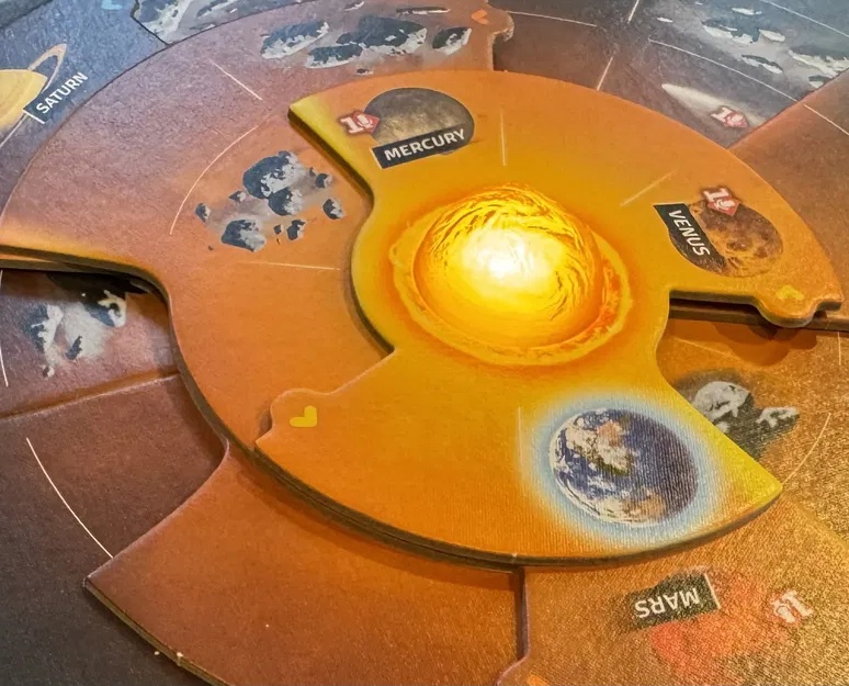 Mô hình mặt trời phát sáng (Lite Up Sun) cho board game SETI - Image 1