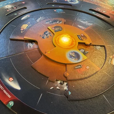 Mô hình mặt trời phát sáng (Lite Up Sun) cho board game SETI
