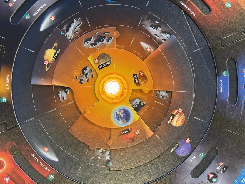 Mô hình mặt trời phát sáng (Lite Up Sun) cho board game SETI - Image 4