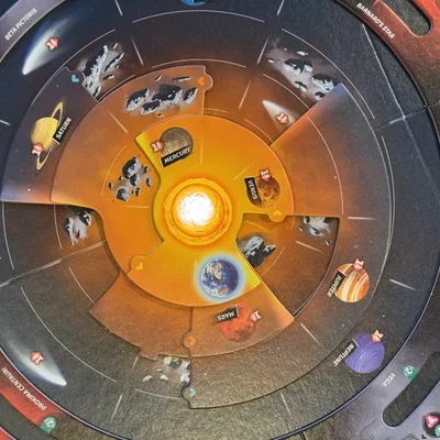 Mô hình mặt trời phát sáng (Lite Up Sun) cho board game SETI