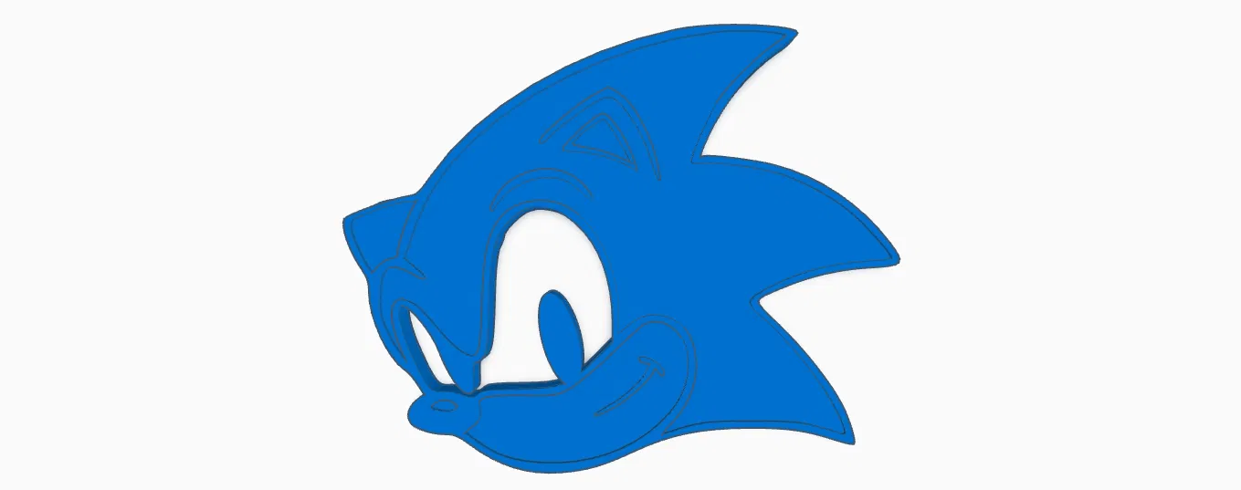 Mô hình 2D Sonic the Hedgehog in 3D trang trí siêu chất - Image 1