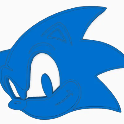 Mô hình 2D Sonic the Hedgehog in 3D trang trí siêu chất
