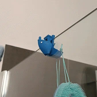 Móc treo khăn tắm hình Benchy cho vách kính