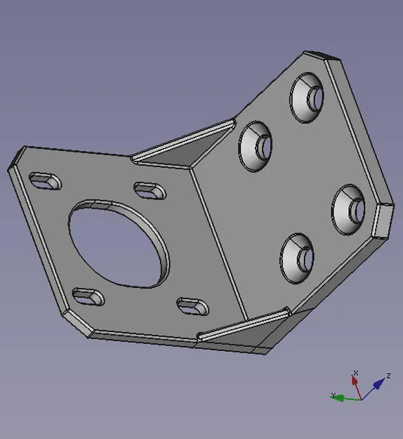 Giá đỡ động cơ bước NEMA17 có thể tùy chỉnh bằng FreeCAD - Image 1