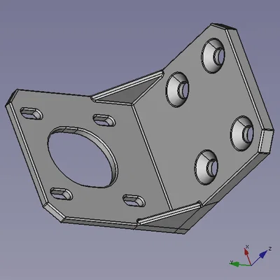 Giá đỡ động cơ bước NEMA17 có thể tùy chỉnh bằng FreeCAD