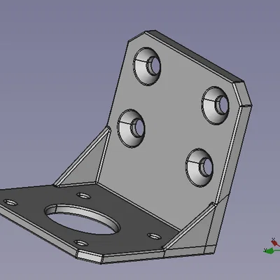 Giá đỡ động cơ bước NEMA17 có thể tùy chỉnh bằng FreeCAD