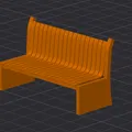 Mô hình ghế đá công viên (Park Bench) - File in 3D chi tiết - Thumbnail 1