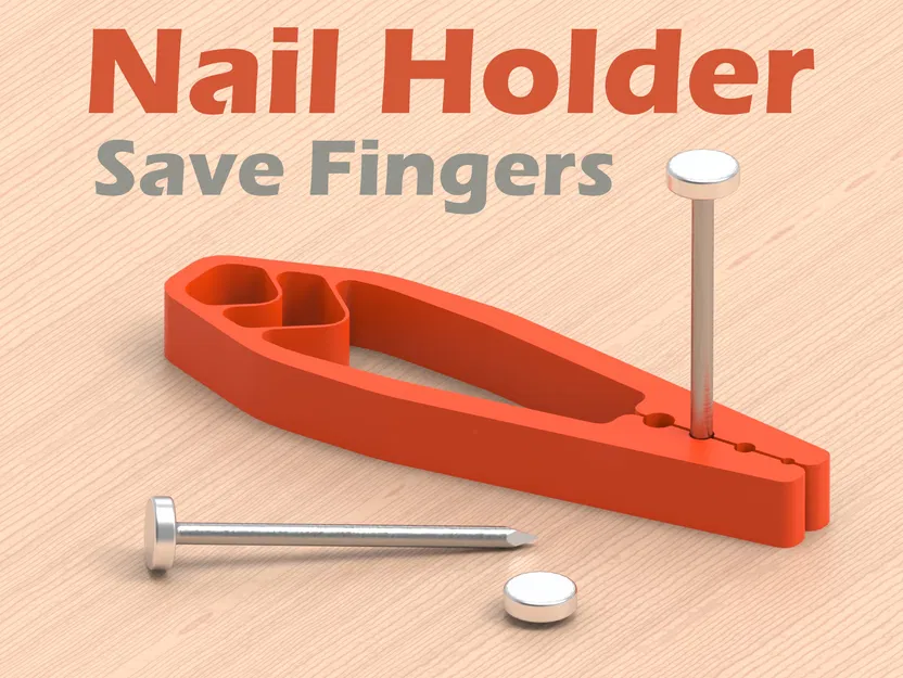 Dụng cụ kẹp giữ đinh (Nail Holder Tool) in 3D - Bảo vệ an toàn tay - Image 1