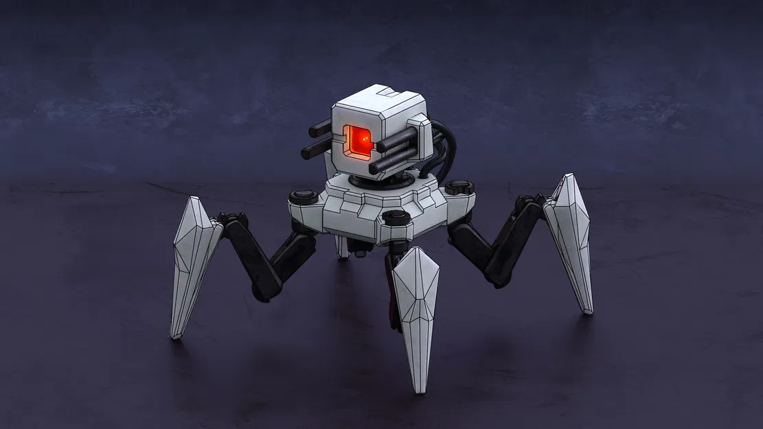 Robot Sentry Mech Khoa Học Viễn Tưởng - Image 1