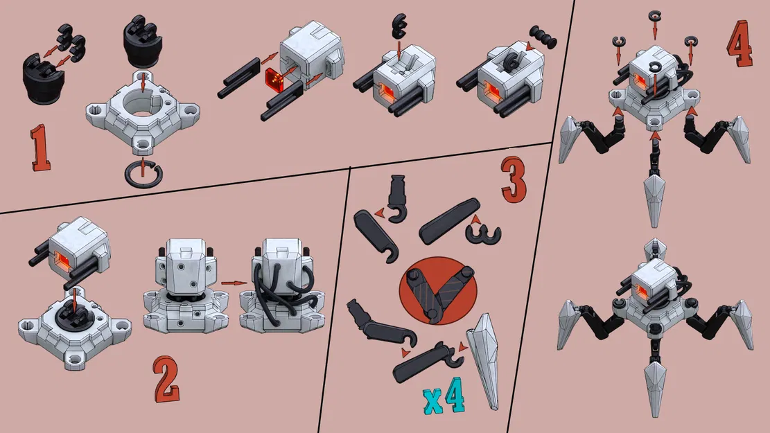 Robot Sentry Mech Khoa Học Viễn Tưởng - Image 6