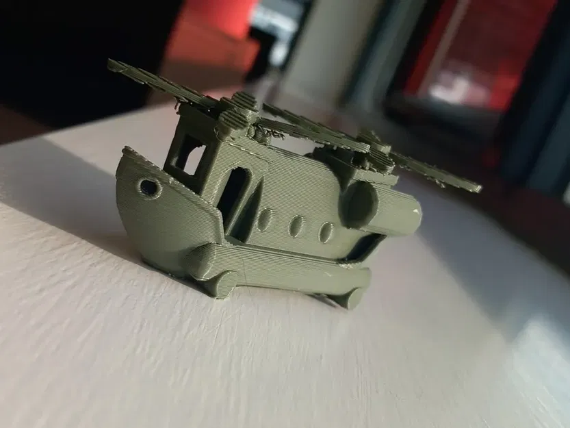 Mô hình trực thăng Benchy Chinook in 3D độc đáo - Image 1