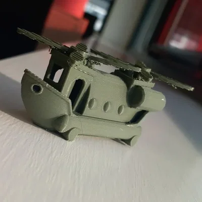 Mô hình trực thăng Benchy Chinook in 3D độc đáo