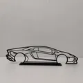 Mô hình khung viền trang trí tường xe Lamborghini Aventador - Thumbnail 2