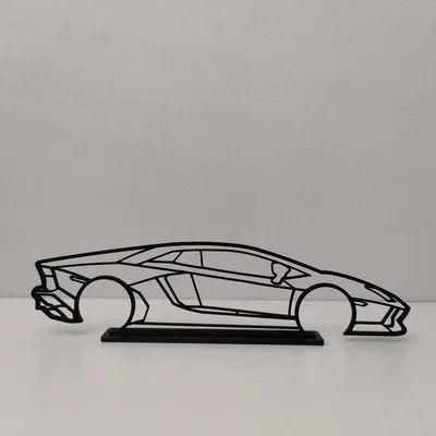 Mô hình khung viền trang trí tường xe Lamborghini Aventador