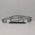 Mô hình khung viền trang trí tường xe Lamborghini Aventador - Thumbnail 3