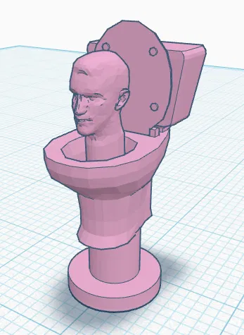 Mô hình Skibidi Toilet gắn dép Croc (Croc Charm) cực ngầu - Image 1