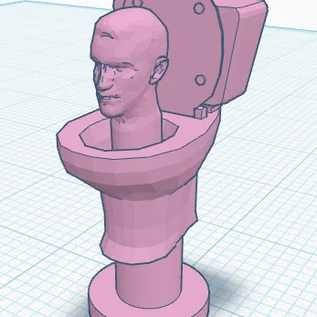 Mô hình Skibidi Toilet gắn dép Croc (Croc Charm) cực ngầu