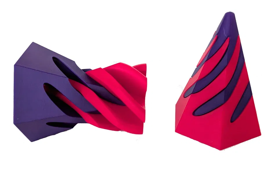 Mô hình trang trí xoắn ốc lục giác (Hexagon Spiral Passthrough) 3D - Image 1