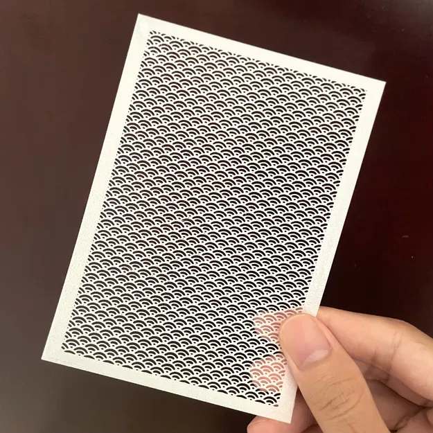 Khuôn phun sơn họa tiết vảy cá 3D cho mồi giả (Lure Stencil) - Image 2