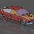 Mô hình 3D Alfa Romeo Alfetta GTV6 sắc nét cho người đam mê xe - Thumbnail 1