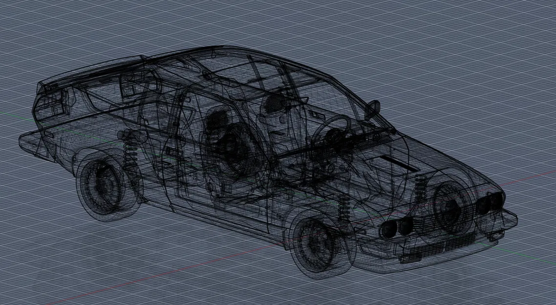 Mô hình 3D Alfa Romeo Alfetta GTV6 sắc nét cho người đam mê xe - Image 2