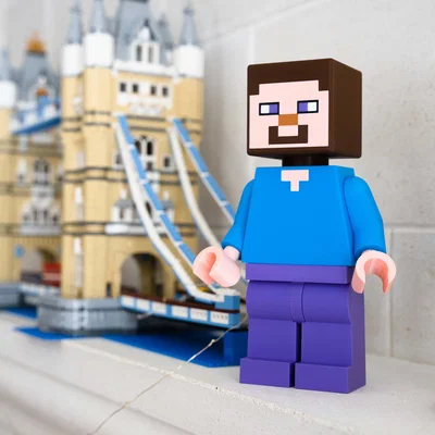 Mô hình Minecraft Steve Khổng Lồ (16 inch) – Khởi đầu cuộc phiêu lưu kỳ thú!