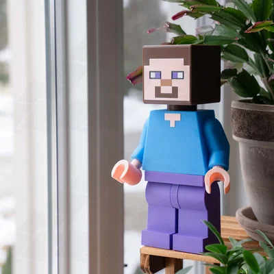 Mô hình Minecraft Steve Khổng Lồ (16 inch) – Khởi đầu cuộc phiêu lưu kỳ thú!