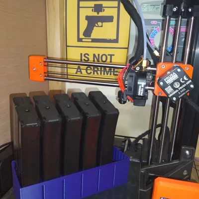 Giá treo 6 băng đạn AR15, gắn tường