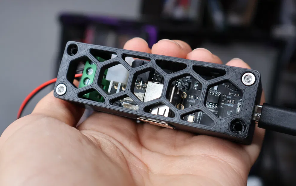 Case gắn DIN Rail cho bo mạch BTT CanBus U2C - Image 1